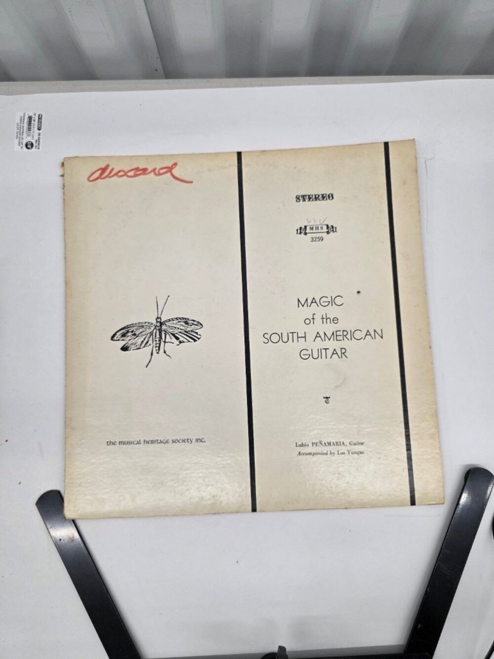 Lubio Peñamaria – Magic of the South American Guitar LP MHS 3259 Latin 33 RPM